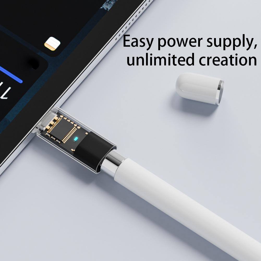 Адаптер Ligting (мама) на Type-C (папа) для Apple Pencil 1 с поддержкой Bluetooth, адаптер для зарядки Ligting на Type-C для iPad 10