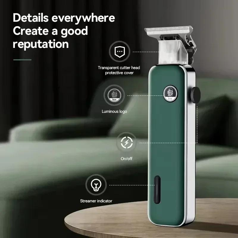 Kemei KM-2027 KM-5098 Профессиональная машинка для стрижки волос и триммер для бороды Новый дизайн USB-перезаряжаемая бритва для мужчин Электрические машинки для стрижки