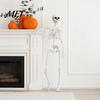 Life-like Skeleton Decoration 3ft Life Size Halloween Skeleton, Full Body Posable Plastic Prop, Realistic Poseable Prop Human Bones Model for