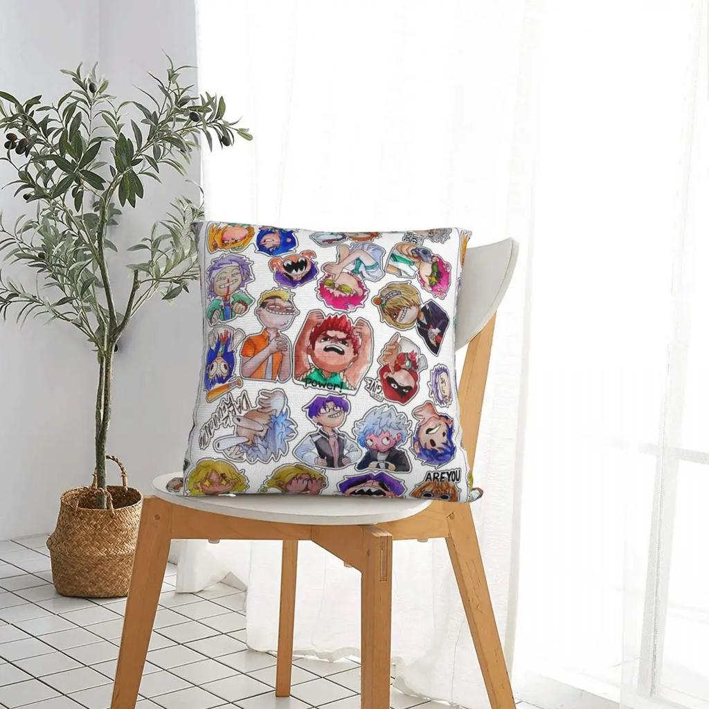 Saiki K Полный набор Наволочка для квадратной подушки Чехол для подушки Модная полиэстеровая декоративная наволочка для автомобиля