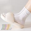 Women's Socks, Summer Thin Pure Cotton Antibacterial and Deodorizing Mid-calf Socks, Boneless Postpartum Socks