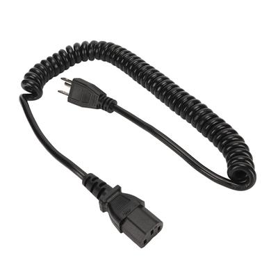 3-контактный шнур питания переменного тока 18 AWG медный сердечник 3-контактный кабель питания для телевизора, компьютера, принтера, монитора 8,2 фута