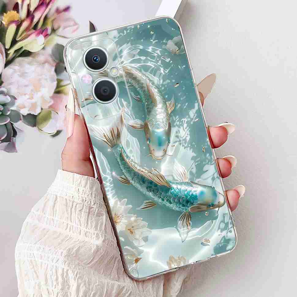 Для Oppo A96 5G 6.43" PFUM10 Чехол PHA120 Роскошный Любовь Милый Кот ТПУ Мягкий Силиконовый Чехол Для Oppo Reno7 Z 5G CPH2343 Корпус Телефона