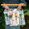 5pcs Carnation Flower Card Handheld Flower Insert Bag New Flower Tote Bag  Teachers' Day