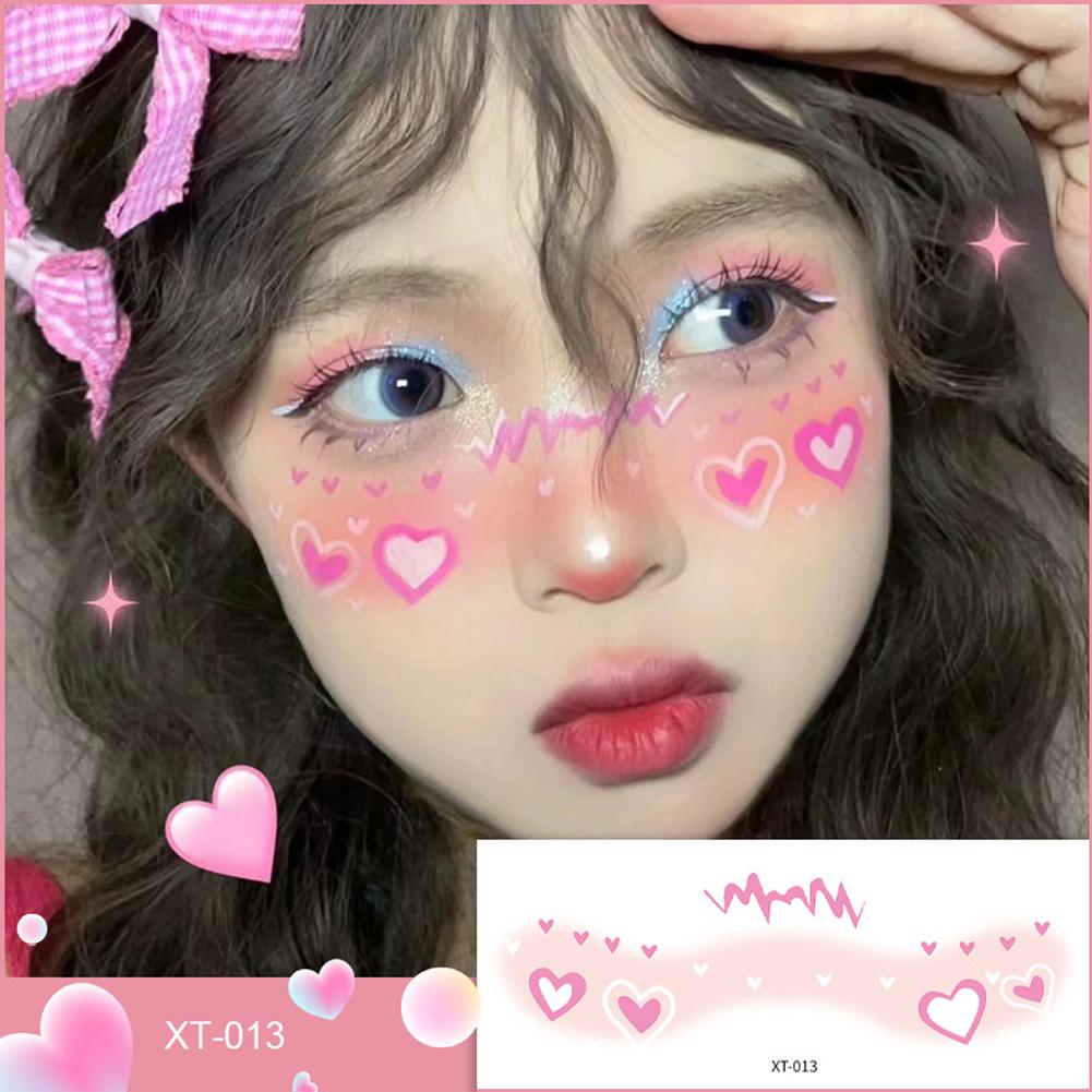 Временная тату-наклейка для румян Сонгкран Тату для лица Тату Звезда Тату для лица Водостойкий макияж M0X9