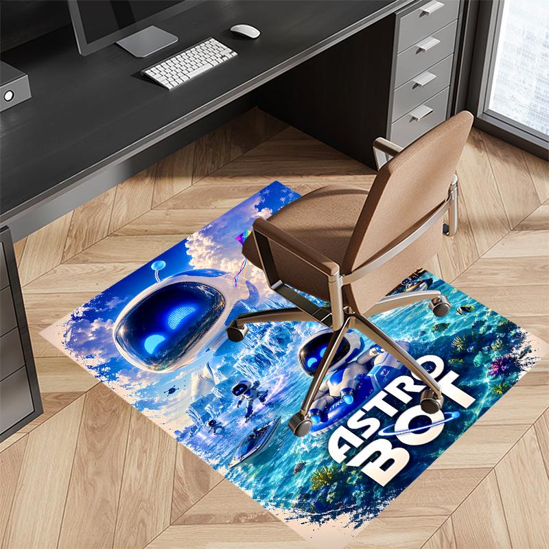Astro Bot Printed Absorbent Washable Carpet, Non-Slip Bathroom Mats, Kitchen Rugs, Yoga Mat,Living Room Entrance, Camping Picnic Rugs