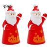 Handmade Craft Accessories 2Pcs Mini Christmas Figurine, Santa Claus Snowman Dolls, DIY for Micro Tree Decorations Landscape Dollhouse Cake