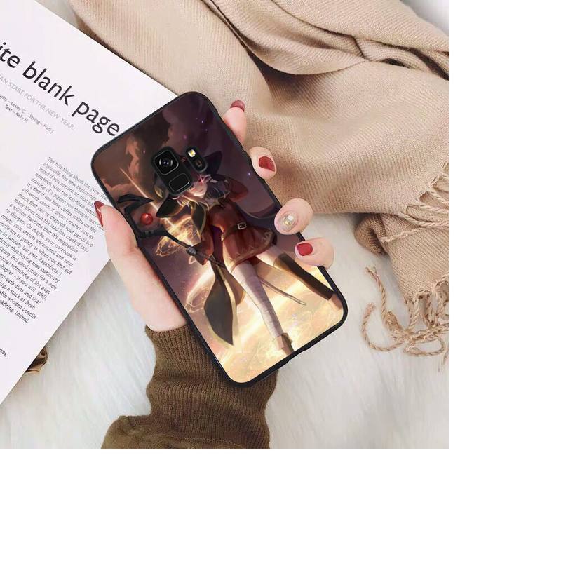 Чехол для телефона Konosuba Megumin из японского аниме для Samsung Galaxy S20 S10 Plus S10E S5 S6 S7edge S8 S9 S9Plus S10lite 2020