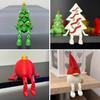 Напечатанный на 3D рождественский шар, елочное украшение с подвижным соединением, рождественские украшения, праздничная настольная статуэтка для показа
