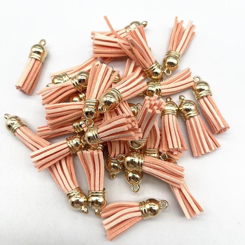 Новые 10 шт. 38 мм Винтажные Кожаные Кисточки DIY Брелок Ремешки для Телефона Подвески Кисточки для Украшений Серьги Фурнитура Аксессуары