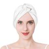 Adjustable Knotted Satin Hair Bonnet Double Layer Hair Wrap Women Hair Care Turban Satin Sleep Hat for Curly Straight Hair