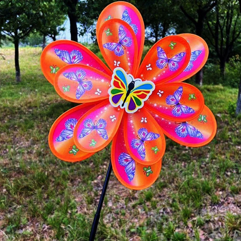 Двух/Однослойная детская подсолнух-вертушка Декор для вечеринки на открытом воздухе, пикника