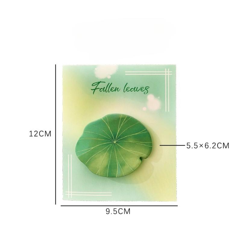 30 листов Блокноты для заметок с зелеными листьями Простые наклейки для скрапбукинга Школьные принадлежности Почтовые самоклеящиеся заметки Офисная канцелярия