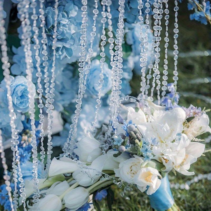 196.85 Inch  Artificial Imitation Pearl Beads Chain Garland Flowers for Wedding Bridal Bouquet Flower Decoration Wedding Party Jewelry Making