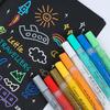 12-48 цветов Акриловые ручки для рисования маркерами для рисования Акриловая ручка, средний наконечник для рисования камнями, керамикой, стеклом, деревом, холстом, маркером для рисования краской