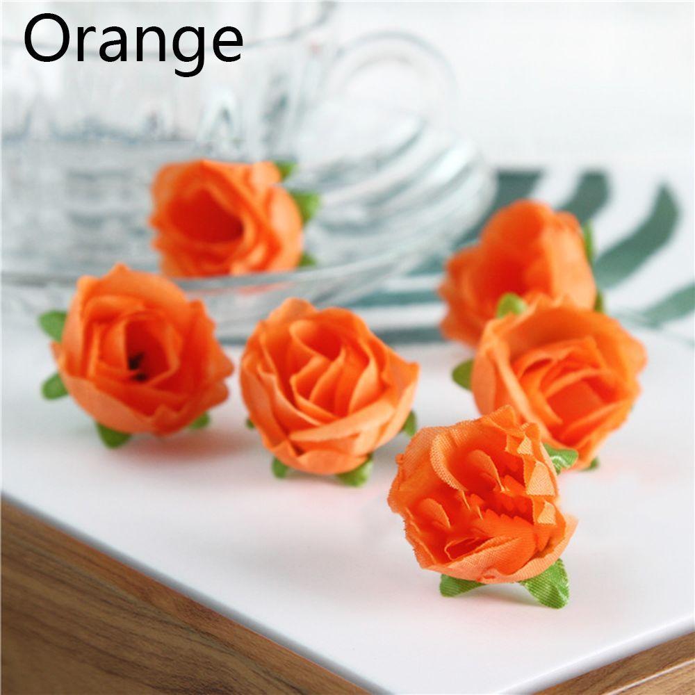 20/50pcs DIY Craft Beautiful Floral Wedding Decoration Artificial Rose Flower Heads Fake Bouquet