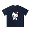 American Hello Kitty Fun Print 2025 Women's Cartoon Peripheral Top Trend Plus Size Loose Casual Short-sleeved T-shirt
