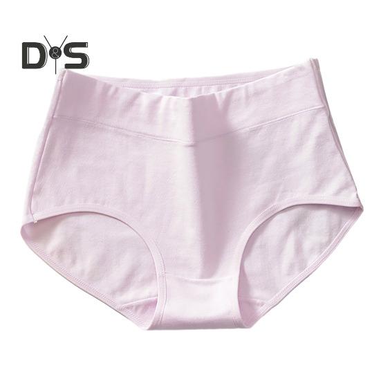 Женские трусы с высокой талией, приподнятые, эластичные, однотонные, мягкие, дышащие, антисептические, влагоотводящие, женские трусики-брифы