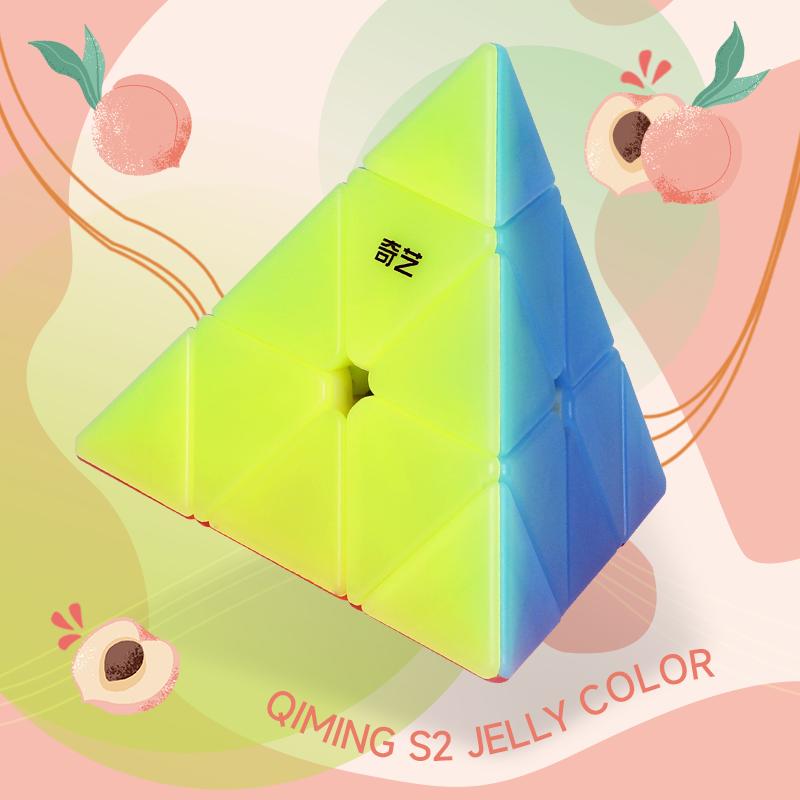 Цветной кубик Рубика Qiyi Jelly 2x2 3x3 4x4 5x5 Пирамидка Профессиональный Кубо Магико Головоломка Игрушка Для Детей Подарок Ребенку
