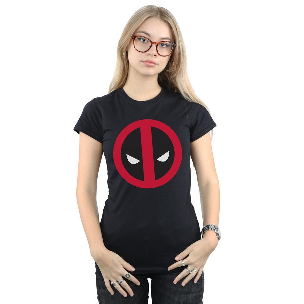 Marvel Womens/Ladies Deadpool Large Clean Logo Cotton T-Shirt