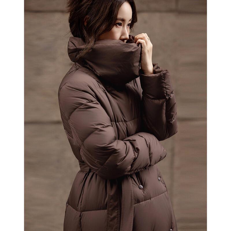 Женский пуховик Demana с большим лацканом, 90% пух утки