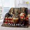 Elk88 Customize Your Name Blanket Lightweight Personalized Blanket Comfortable Great for Livingroom Bedding Bed Living Room Four Seasons Universal