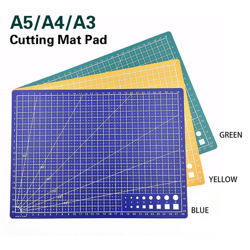 A3 A4 5 коврик для резки ПВХ верстак для лоскутного шитья, ручной нож для шитья, нож для гравировки, кожаная разделочная доска, односторонняя подкладка