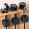 6PCS Magnetic Cable Clips Cable Smooth Adjustable Cord Holder Under Desk Cable Management Wire Keeper Cable Organizer Holder