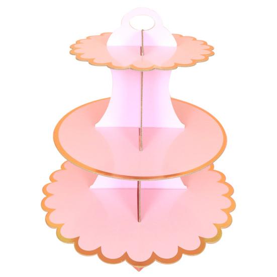 3-Layer Cupcake Dessert Paper Stand Display Rack Birthday Wedding Party Supplies
