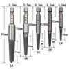 6/10Pcs Screw Extractor Center Drill Bits Guide Set Broken Damaged Bolt Remover Hex Shank And Spanner For Broken Hand Tool 