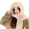 Плюшевая теплая шапка-медведь, шарф, комплект из одного предмета, ветрозащитная шапка для защиты ушей при езде на велосипеде, утолщенная и универсальная для зимы