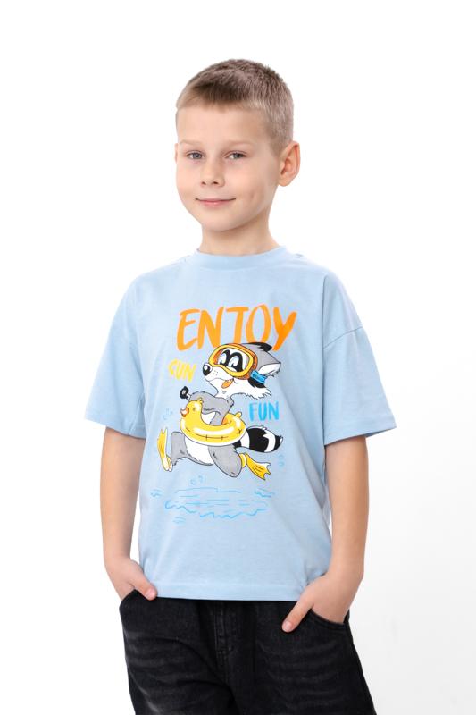 Kids’ T-Shirt for Boys – Lightweight Cotton, Classic Cut, Printed Design Summer 6414-001-33-4-2 HC