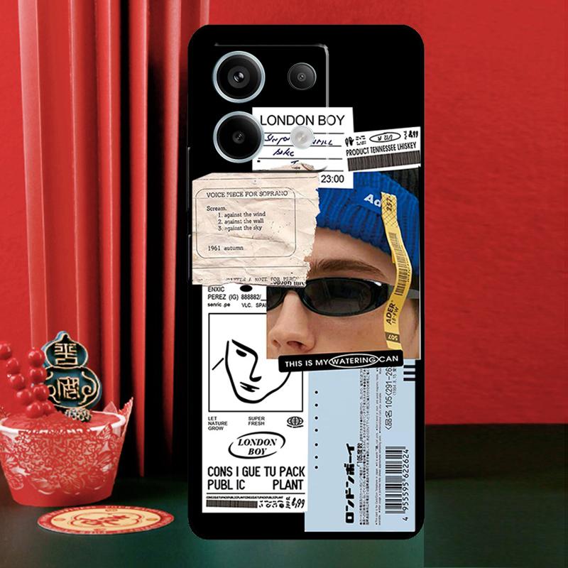 Barcode Label Cool Boys Girls For Xiaomi Redmi Note 14 13 12 9 10 11 Pro 9S 10S 11S 12S Redmi 13C 10C 12C 14C Phone Case