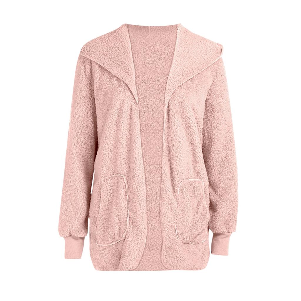 Женская модная куртка с капюшоном, зимнее плюшевое пальто с длинными рукавами и принтом кошки, двустороннее пальто