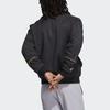 adidas Harden Bomber Logo Спортивная баскетбольная приталенная куртка Мужская верхняя одежда Черный GP9790