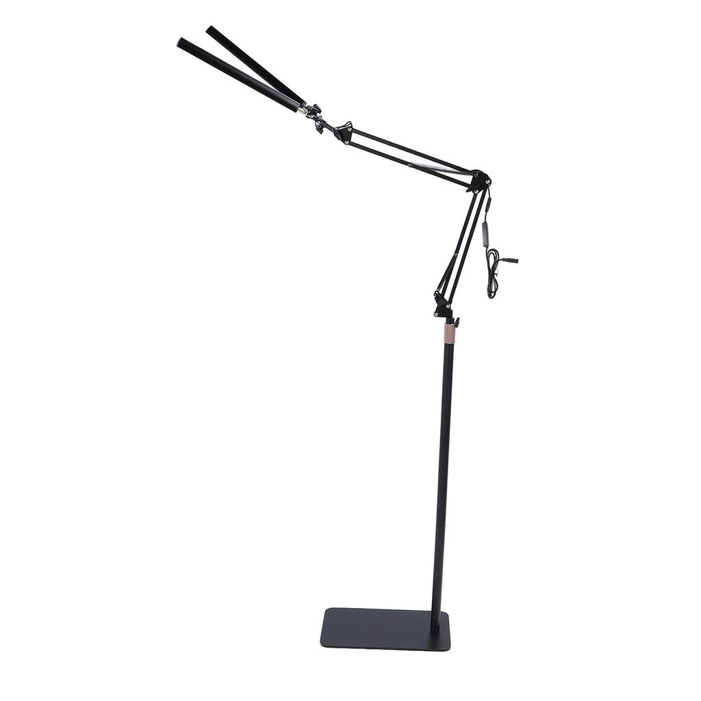 Double Head LED Floor Lamp Esthetician Light 3 Color Temperature Adjustable Brightness Eye Care