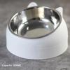 Stainless Steel Cat Bowl Non Slip Base Cute Cat Ear Design Elevated Pet Food Water Bowl For Kitten Puppy Small Pets Safe Durable