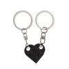 Gifts Couples Friendship Separable Heart Pendant Key Ring Building Block Keychains Key Buckle