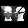 Adjustable Half Face Wire Mask Carbon Steel Steel Mesh Mask Metal Face Mask  Outdoor Sports