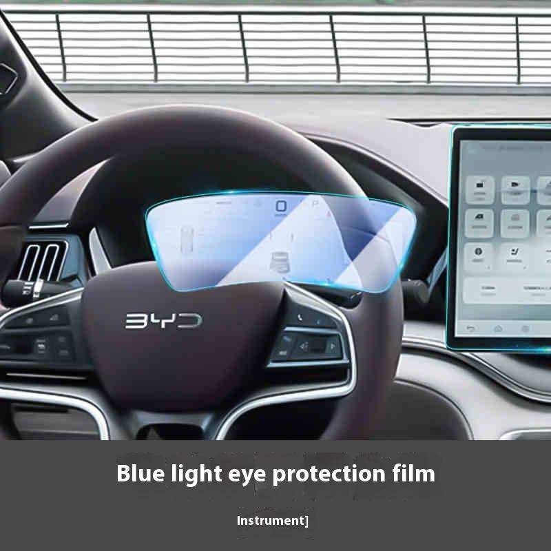 For BYD Song Plus DMI Seal U Sealion 6 Navigation Tempered Glass Screen Protector Central Control Dashboard Blue Light