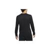 Nike Logo Print Round Neck Long Sleeve T-Shirt Men Tops Black DX0994-010