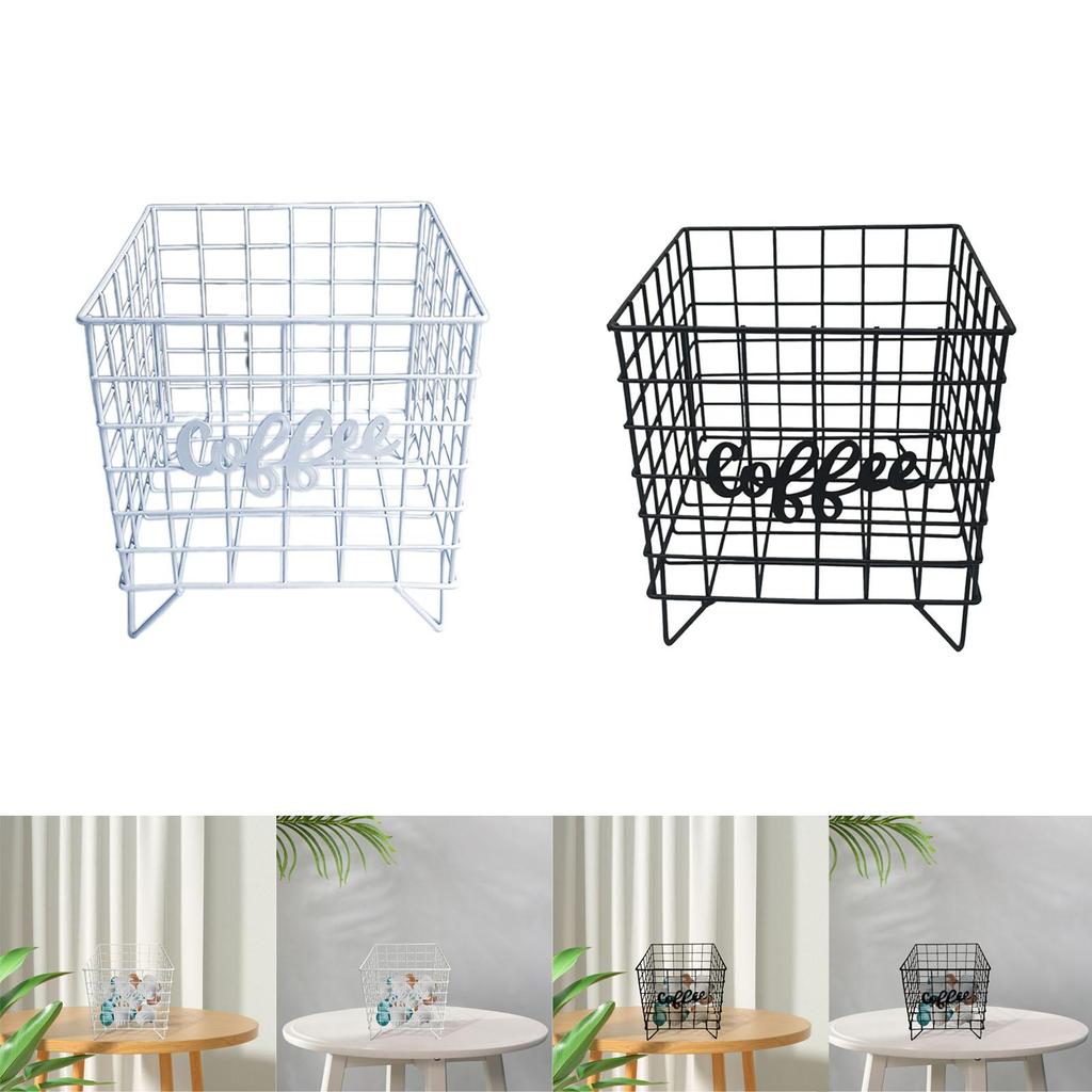 Coffee Pod Holder Metal Compact Multipurpose Coffee Pod Storage Basket for Hotel