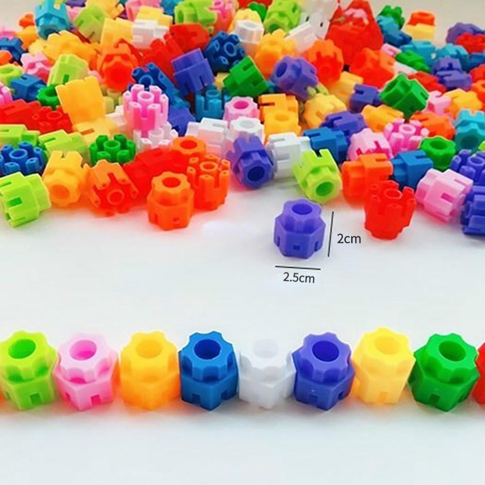 50 шт. классических строительных блоков Macaron Color Hexagonal Interconnect Brick Toys совместимы со всеми основными брендами для детей от 3 лет и старше