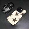 Чехол для телефона B-Черный L-Леопардовый P-Принт S-Звезда Для iPhone 17,16,15,14,13,12,11 Plus,Pro Max,XS,Цветной Посеребренный Внутренний Чехол