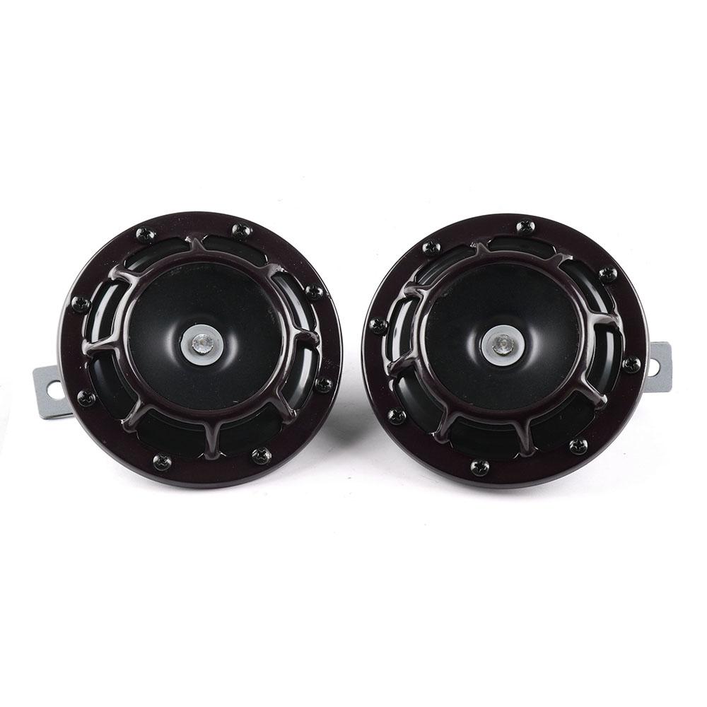 2 шт./компл. красный/черный супер громкий компактный комплект электрического звукового сигнала 12 В 115 дБ для автомобиля мотоцикла