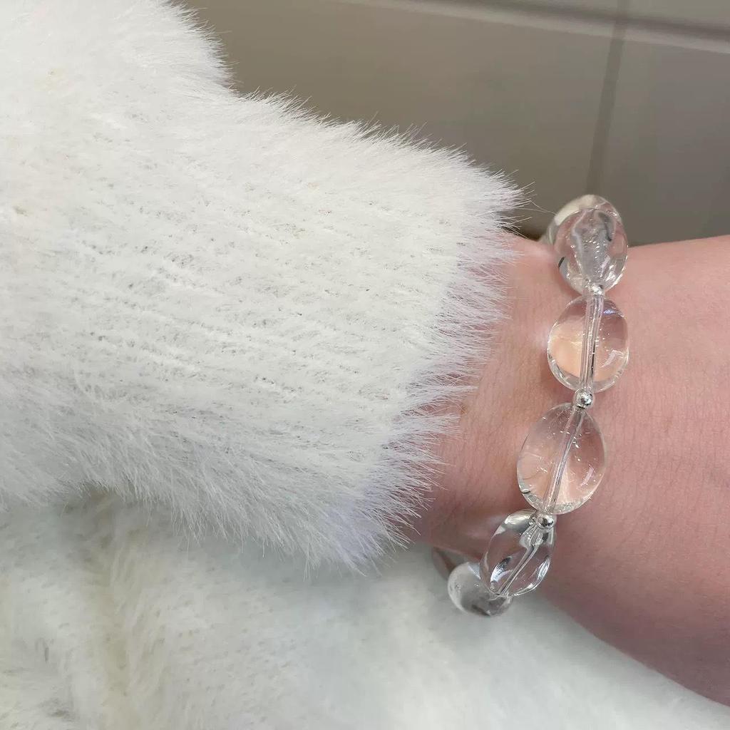 Высококачественный корейский набор из ожерелья и браслета с кристаллами из Дондэмуна