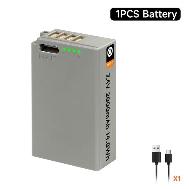 PALO Аккумулятор EN-EL20 с USB-входом для Nikon Coolpix P1000 P950, 1 j1, 1 J2, 1 J3, 1 S1 2000 мАч Li-ion Цифровой камеры