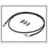Master to Slave Cylinder Complete Stainless Clutch Line for 06-15 Honda Civic Si, Includes M10 Fitting (2pcs) and M12 Fitting (1