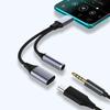 Конвертер 2-в-1 USB C в Aux аудиокабель 2-в-1 USB Type C аудиокабель для телефона/наушников