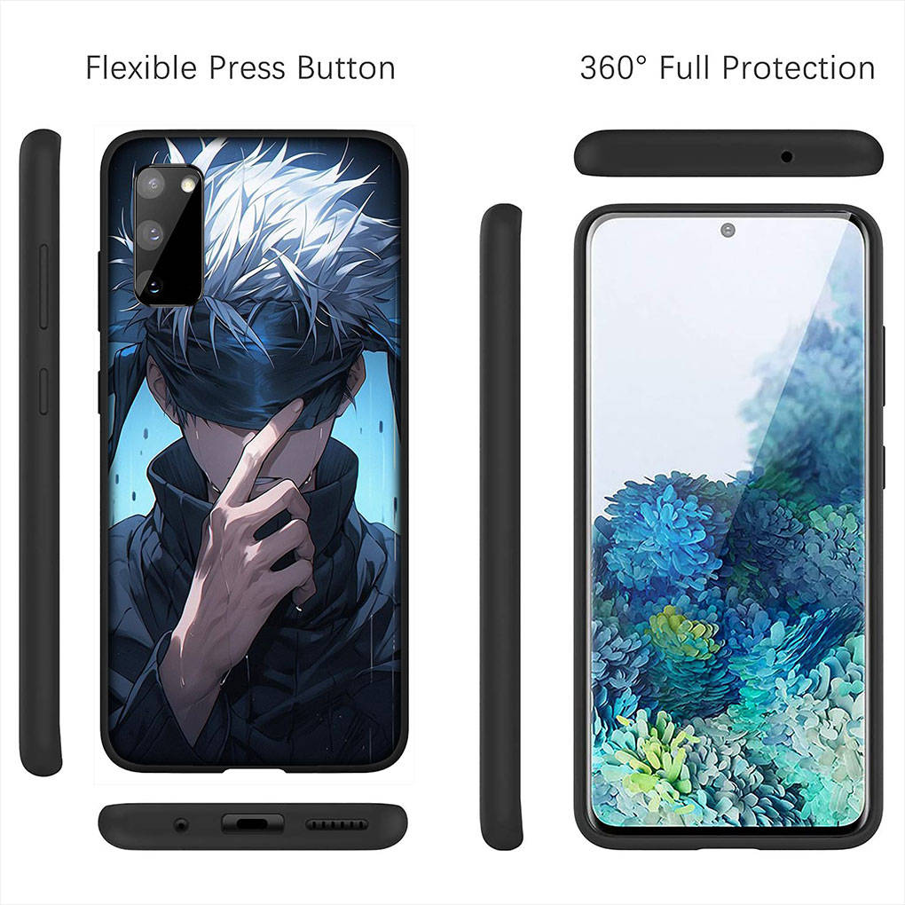 Для iPhone 16 15 Xiaomi Redmi Note 14 13 12 11 Pro Max X 8 16e Samsung Galaxy S25 S24 S23 Moto OPPO Huawei Jujutsu Gojo Satoru Kaisen аниме-чехол для телефона
